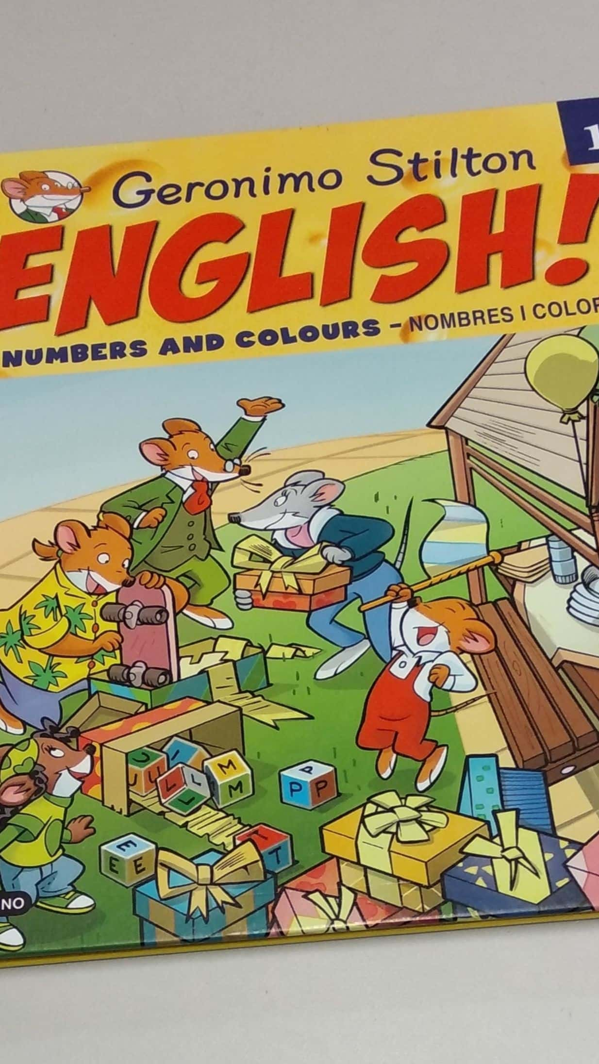 Geronimo Stilton English! Numbers and Colours – «¡Descubre el secreto del tesoro de Geronimo Stilton en inglés! ¡Crea tu propio libro con números y colores divertidos!»