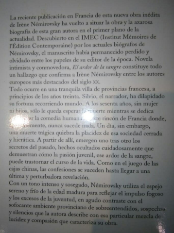 El ardor de la sangre – «Descubre el secreto oscuro detrás de ‘El ardor de la sangre’: Una crítica inolvidable de Irene Némirovsky»