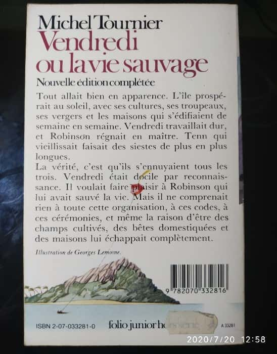 Vendredi ou La vie sauvage – «Descubre el misterio que cambió la literatura francesa: ‘Vendredi ou La vie sauvage’ de Michel Tournier»