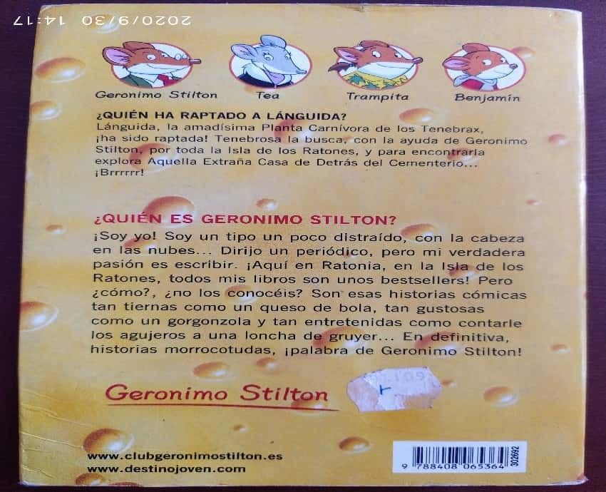 Gerónimo Stilton 21.¿Quién ha raptado a Lánguida?  – «¡Misterio en el Reino de Rodencia! ¿Quién ha desaparecido a Lánguida? ¡Descubre el secreto detrás del libro más emocionante de la serie Gerónimo Stilton!»