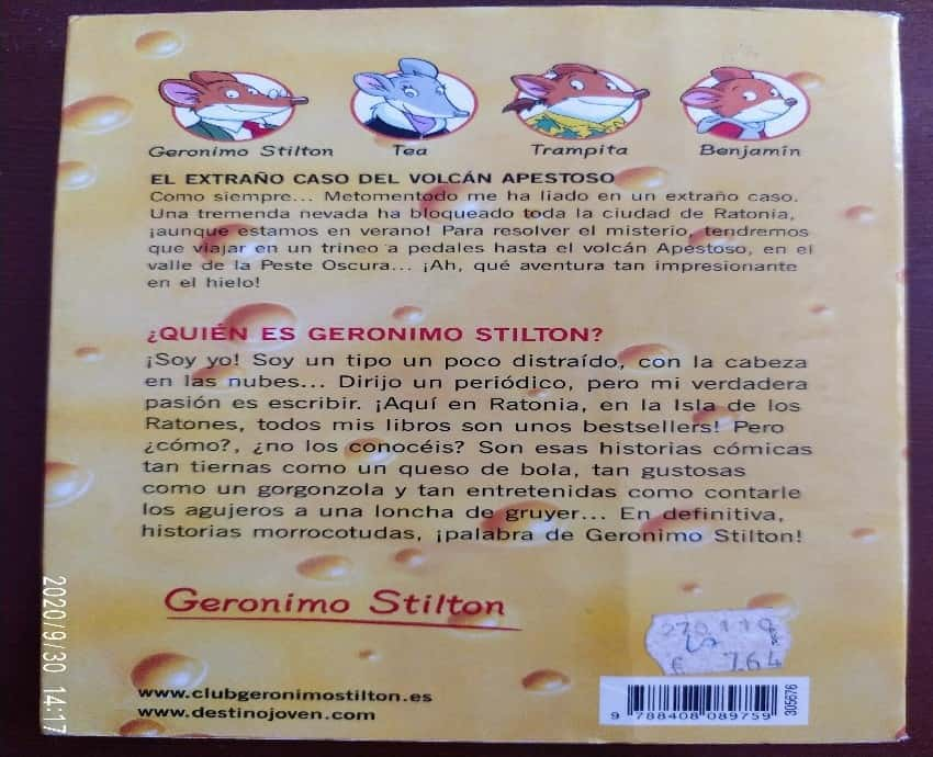 Gerónimo Stilton 39.El Extraño Caso del Volcán Apestoso – «¡El misterio que hizo saltar al detective: ‘Gerónimo Stilton y el Volcán Apestoso’ – Un thriller para toda la familia en ‘El Extraño Caso de Gerónimo Stilton’ por Elisabetta Dami»