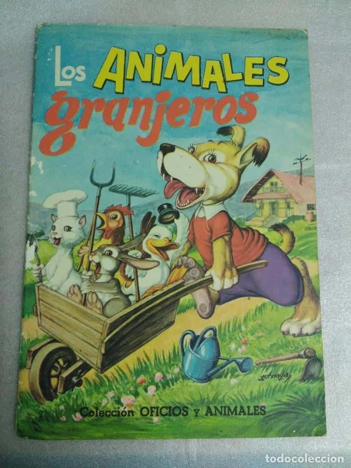 CUENTO DE LA SERIE MIS ANIMALITOS LOS ANIMALES GRANJEROS-EDITORIAL VASCO AMERICANA ORIGINAL 1967