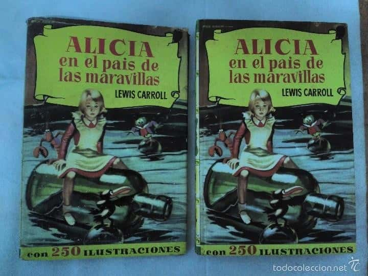 ALICIA EN EL PAIS DE LAS MARAVILLAS. LEWIS CAROLL 1959. con cubre tapas