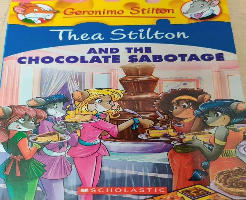 Thea Stilton and the chocolate sabotage – «El misterio del chocolate: ¡La aventura de Thea Stilton se derrumba en una historia de sabotaje!»