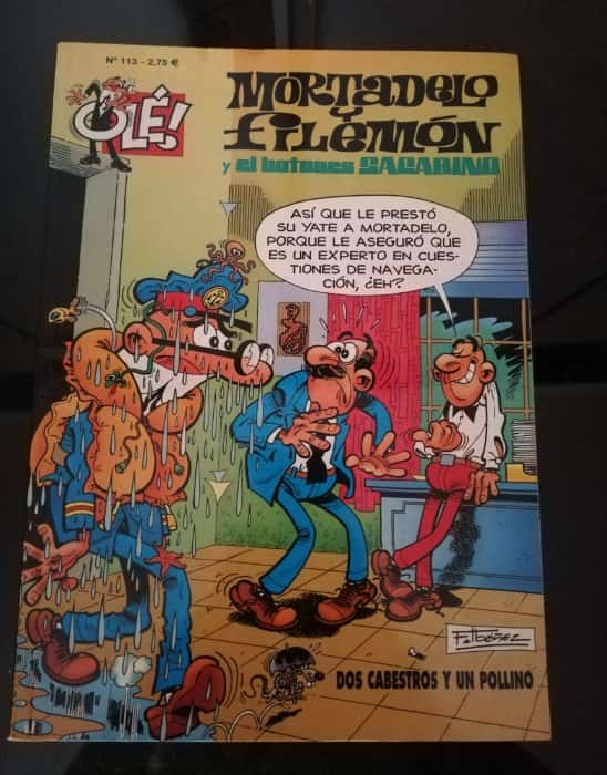 Mortadelo y Filemón. Y el botones Sacarino, Dos cabestros y un Pollino