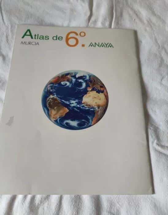 Libro de segunda mano: Atlas de 6º Primaria (Murcia). ANAYA