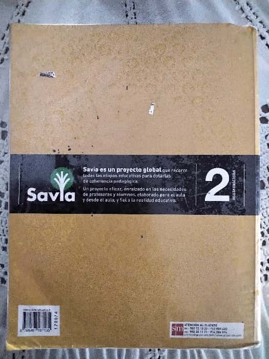 Imagen 2 del libro Savia, Matemáticas II, 2 Bachillerato