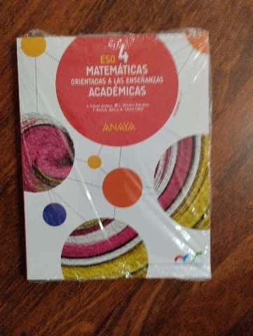Libro de segunda mano: Eso 4 matematicas orientadas a las enseñanazas académicas
