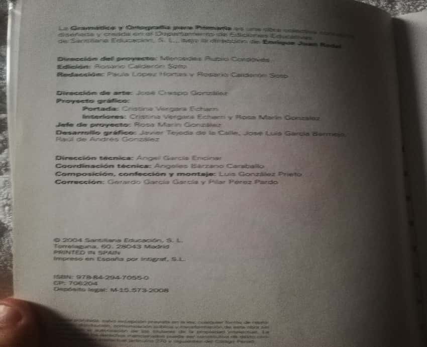 Imagen 3 del libro Gramática y ortografía para Primaria