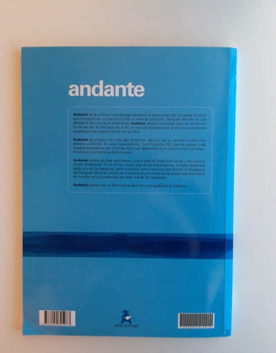 Imagen 2 del libro Andante Lenguaje Musical Primer Curso