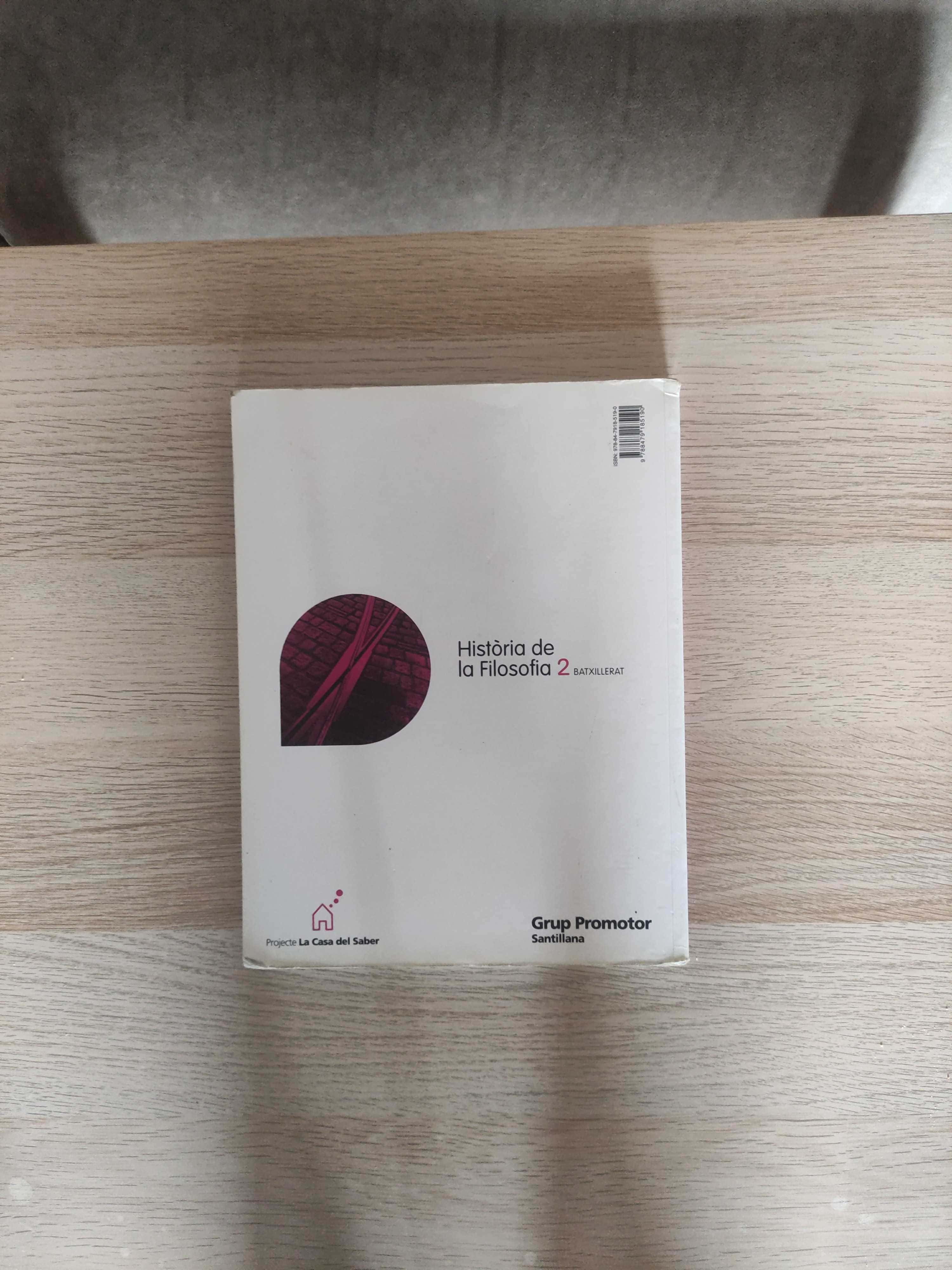 Imagen 2 del libro HISTORIA DE LA FILOSOFIA 2 BATXILLERAT LA CASA DEL SABER CATALAN GRUP PROMOTOR