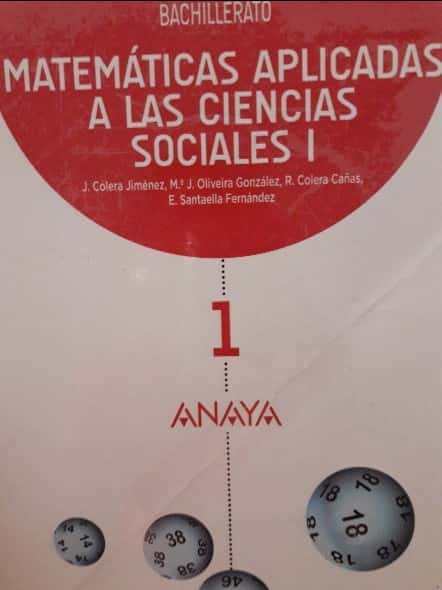 Libro de segunda mano: Matemáticas Aplicadas a las Ciencias Sociales I