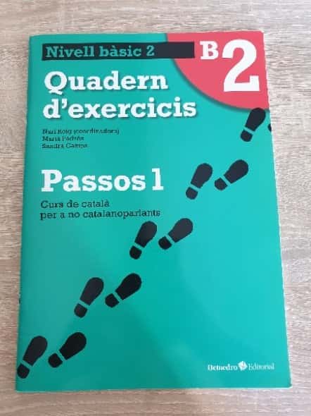 Libro de segunda mano: Passos 1, curs de català per a no catalanoparlants, bàsic. Quadern dexercicis 2