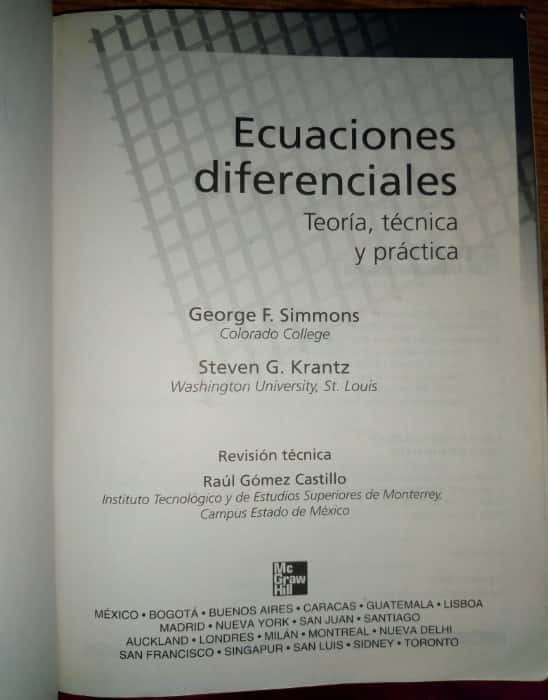 Imagen 3 del libro Ecuaciones diferenciales.  Teoría técnica y práctica