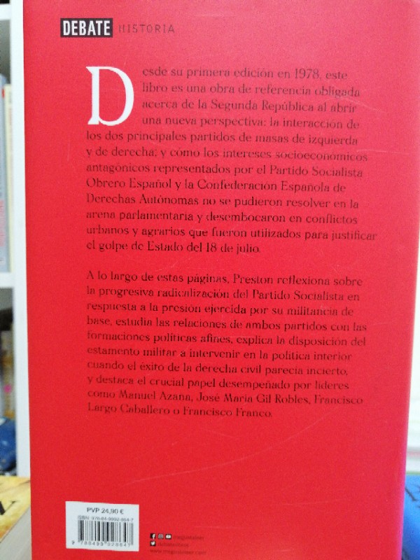 Imagen 2 del libro La destrucción de la democracia en España: Reforma, reacción y revolución en la Segunda República