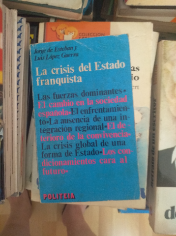 Libro de segunda mano: LA CRISIS DEL ESTADO FRANQUISTA - ESTEBAN JORGE DE