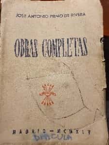 Libro de segunda mano: Obras completas de Jose Antonio Primo de Rivera