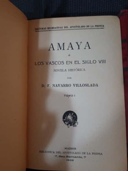 Imagen 2 del libro Amaya o Los Vascos en el Siglo VIII