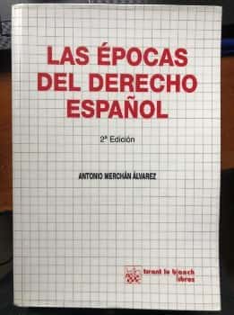 Libro de segunda mano: Las épocas del derecho español
