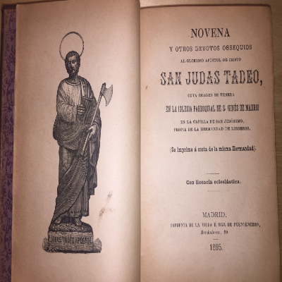 Imagen 3 del libro NOVENAS VARIAS: Novena a San Judas Tadeo.
