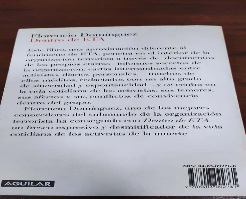 ¡Inmersión Profunda en el Mundo Secreto de «Dentro de ETA» por Florencio Domínguez Iribarren!