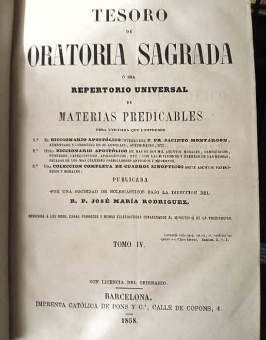 Descubre la Maestría Oratoria: Reseña de «Oratoria Sagrada» de P. José María Rodriguez y Equipo