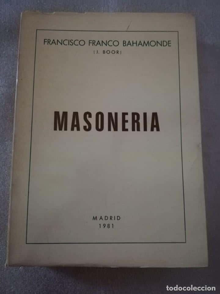 Libro de segunda mano: MASONERÍA. FRANCISCO FRANCO.