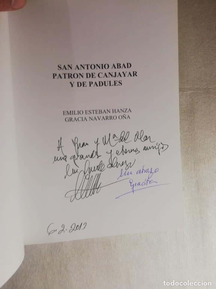 Imagen 2 del libro SAN ANTONIO ABAD PATRÓN DE CANJÁYAR Y DE PADULES EMILIO ESTEBAN HANZA - ALMERIA
