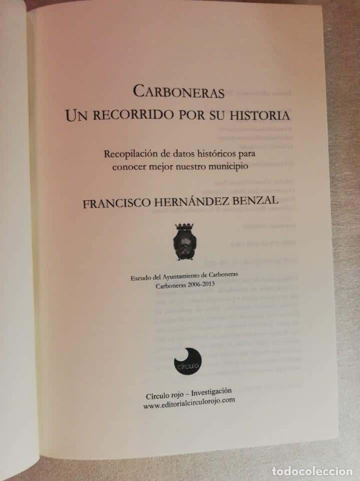 Imagen 2 del libro CARBONERAS UN RECORRIDO POR SU HISTORIA FRANCISCO HERNÁNDEZ. ALMERIA