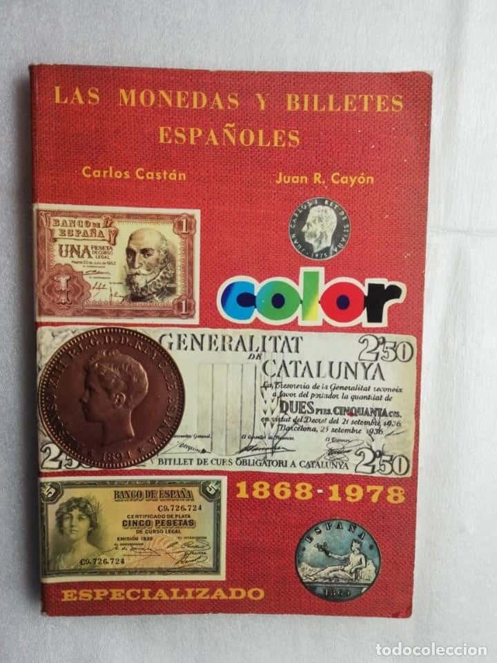 Libro de segunda mano: LAS MONEDAS Y BILLETES ESPAÑOLES - 1868-1978- CARLOS CASTAN Y JUAN R. CAYON
