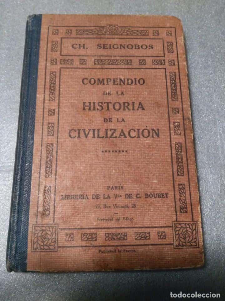Libro de segunda mano: COMPENDIO DE LA HISTORIA DE LA CIVILIZACION.../ CH. SEIGONBOS. PARIS : BOURET,
