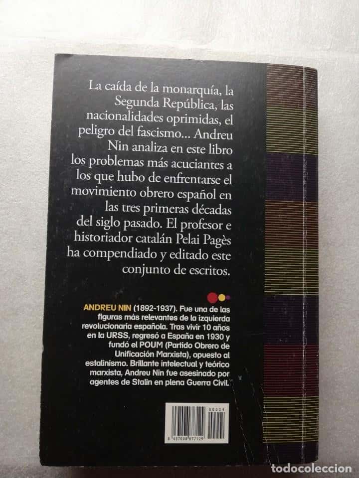 Imagen 2 del libro ANDREU NIN-LA REVOLUCION ESPAÑOLA