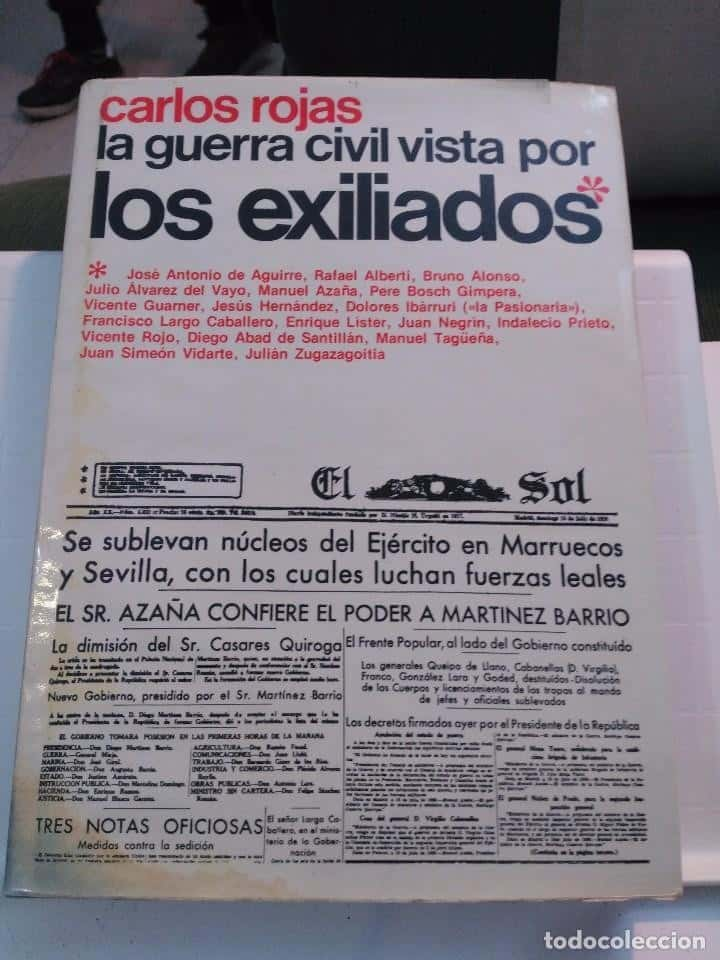 LA GUERRA CIVIL VISTA POR LOS EXILIADOS - CARLOS ROJAS