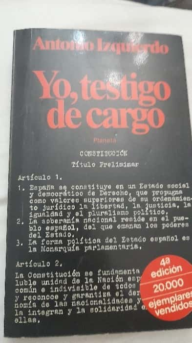 Reseña: ‘Yo, Testigo de Cargo’ – Intriga Legal y Suspenso de Antonio Izquierdo