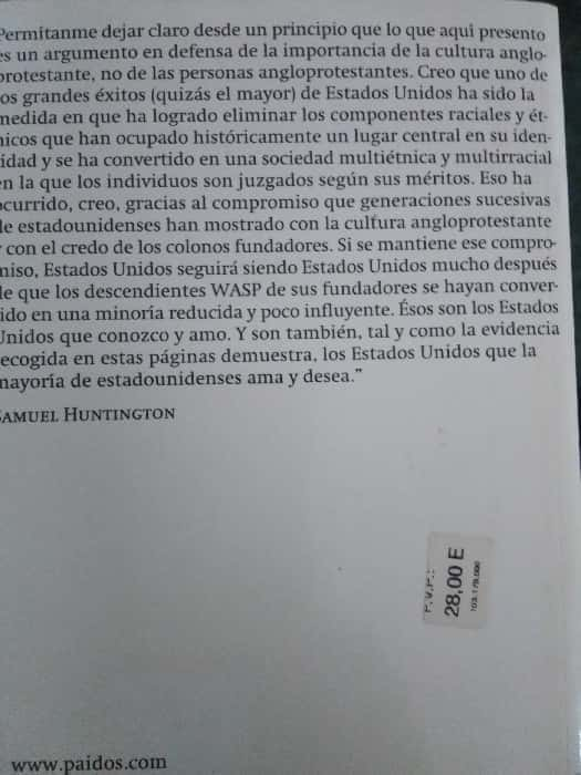 Descifrando Identidades en «¿Quiénes Somos?» por Samuel P. Huntington