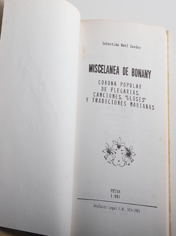 Imagen 2 del libro MISCELÁNEA DE BONANY