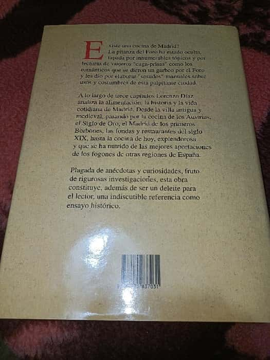 Delicias Históricas: «Diez Siglos de Cocina En Madrid» de Lorenzo F. Diaz