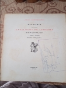Libro de segunda mano: Historia de los catalogos de libreria españoles