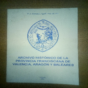 Libro de segunda mano: Archivo historico de la provincia franciscana de valencia, aragón y baleares