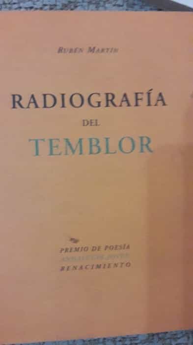 Libro de segunda mano: Radiografía del temblor