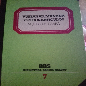 Vuelva vd mañana y otros artículos