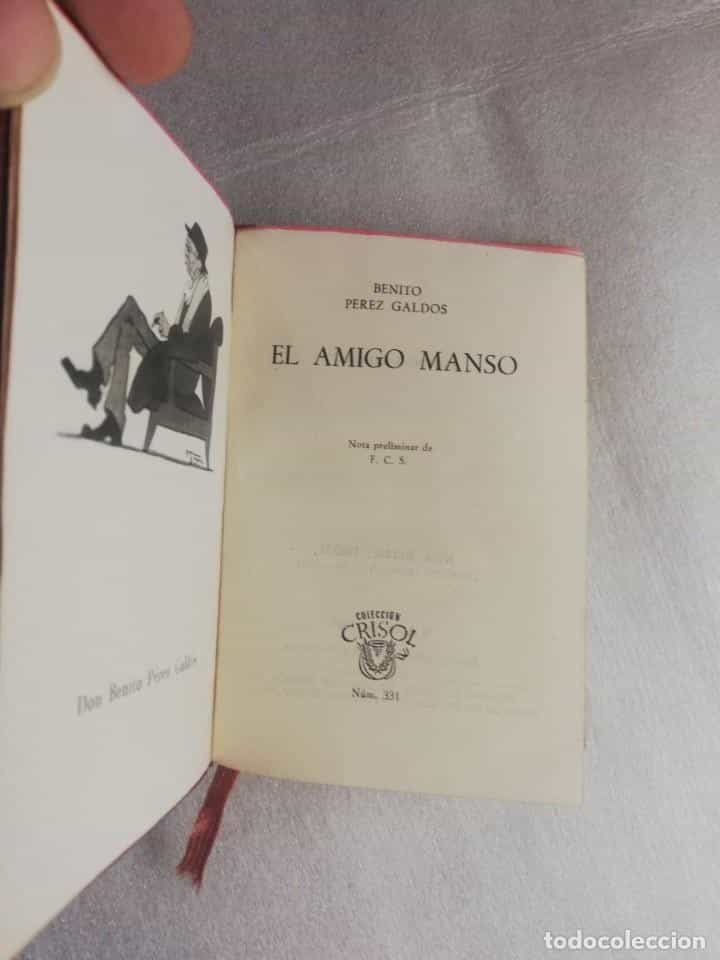 Imagen 2 del libro EL AMIGO MANSO BENITO PÉREZ GALDÓS ED AGUILAR