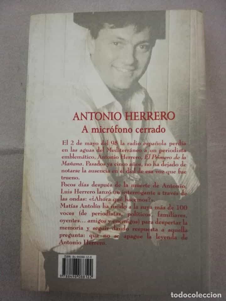 Imagen 2 del libro ANTONIO HERRERO - MICROFONO CERRADO Matias Antolin