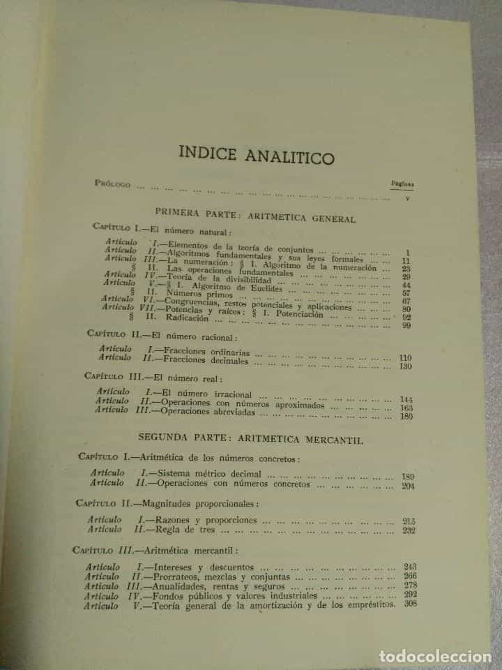 Imagen 2 del libro ARITMETICA GENERAL Y MERCANTIL. MATAIX ARACIL. ED. NUEVAS GRÁFICAS. 1946