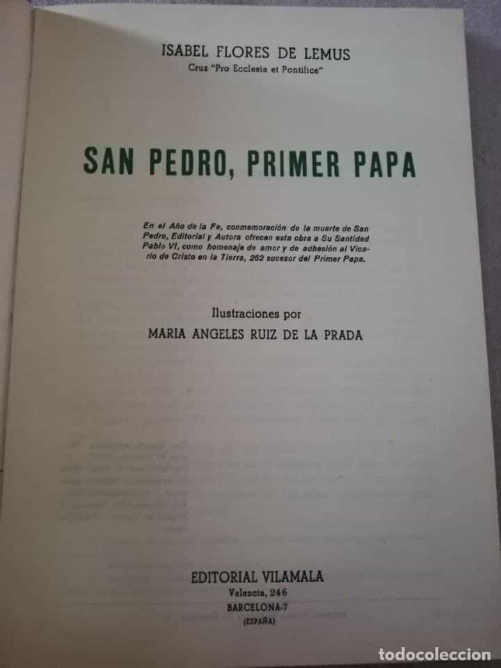 Imagen 2 del libro SAN PEDRO, PRIMER PAPA - ISABEL FLORES/ED. VILAMALA