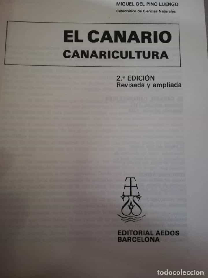 Imagen 2 del libro EL CANARIO CANARICULTURA (2ª ED.) - M. DEL PINO LUENGO