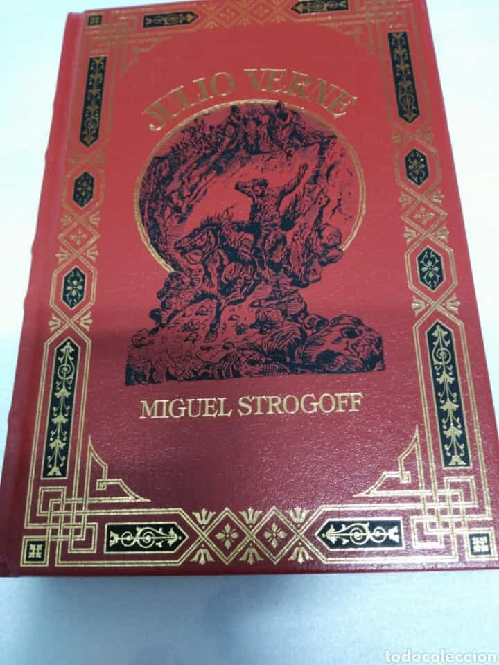 Libro de segunda mano: JULIO VERNE MIGUEL STROGOFF . ENCUADERNACIÓN LUJO