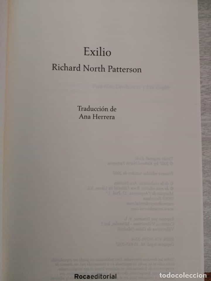 Imagen 3 del libro EXILIO - RICHARD NORTH PATTERSON