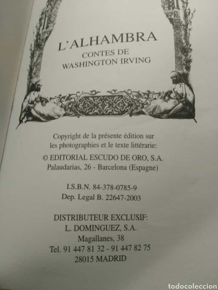 Imagen 2 del libro CONTES DE LALHAMBRA (CUENTOS DE LA ALHAMBRA)EN FRANCÉS WASHINGTON IRVING