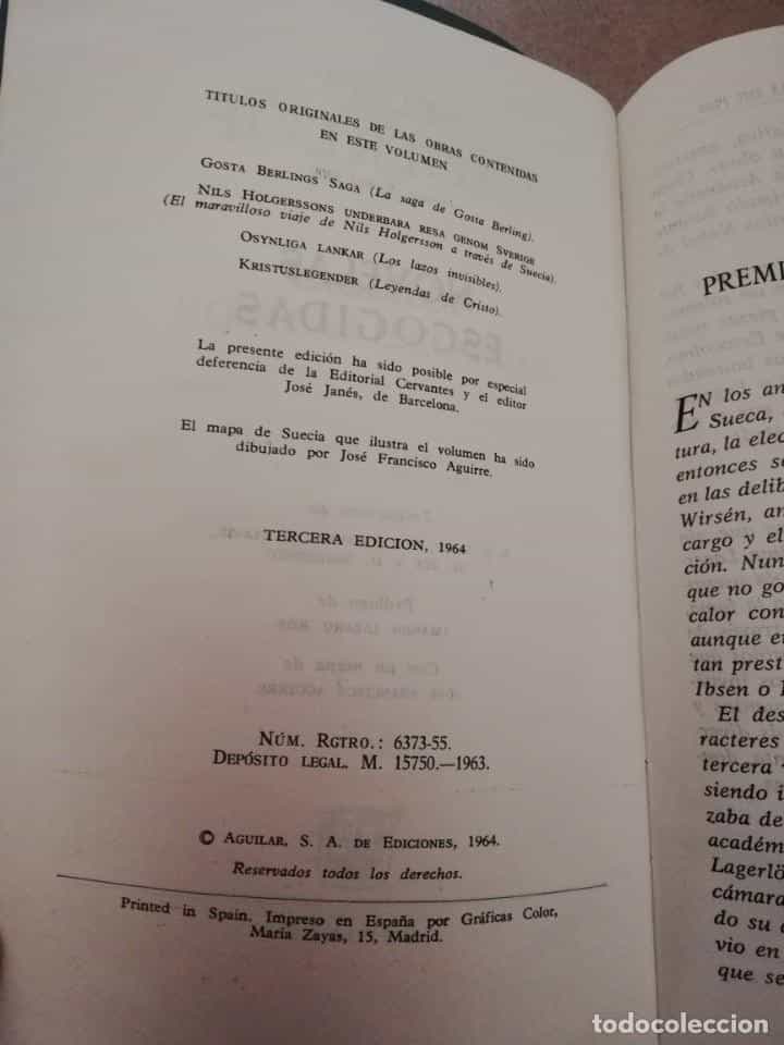 Imagen 2 del libro SELMA LAGERLÖF - NOVELAS ESCOGIDAS I. AGUILAR,